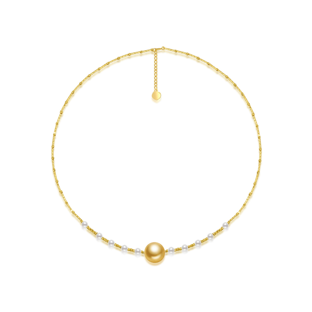 18K Solid Gold South Sea Golden Pearl Necklace KN00263 | Elegant Luxury Jewelry for Women, Perfect for Weddings, Anniversaries & Special Occasions