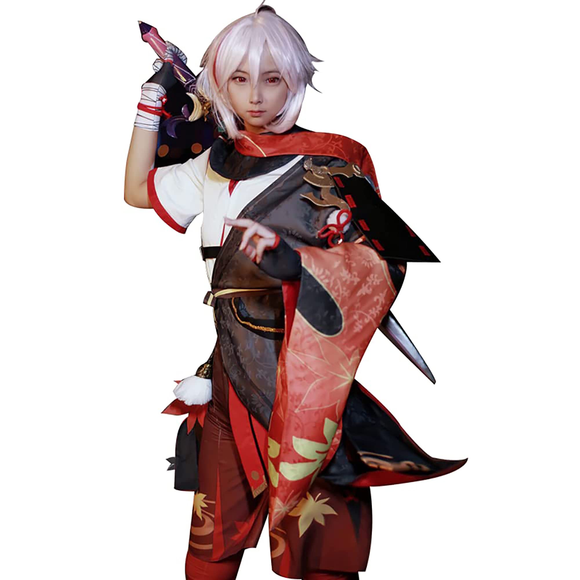 Genshin Impact Kaedehara Kazuha Cosplay Costume Full Set - Anime Game Character Halloween Costume for Cosplay Events & Comic Conventions