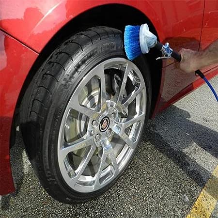 1 Gallon Plastic Tire Dressing Sprayer with 3in & 6in Brushes - Long Lasting Tire Shine & Protection for Cars, Trucks, SUVs - Perfect for Auto Detailing & Car Wash Maintenance