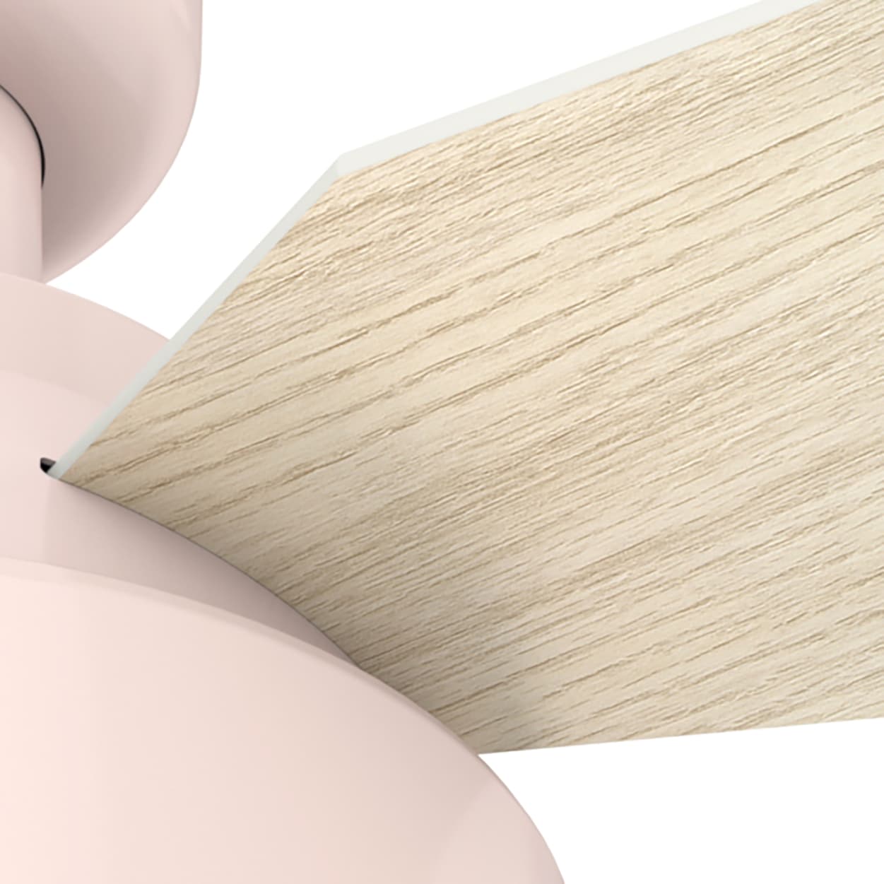 Hunter 52 Inch Cranbrook Low Profile Ceiling Fan with Remote - Blush Pink Finish - Quiet Reversible Motor - Ideal for Bedroom, Living Room & Home Office