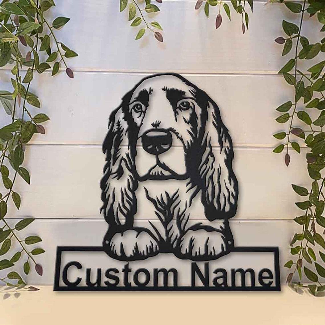 Personalized Field Spaniel Dog Wooden Sign - Custom Engraved Pet Name Art - Unique Dog Lover Gift for Birthday, Housewarming & Home Decor - Perfect for Living Room, Bedroom or Pet Nursery