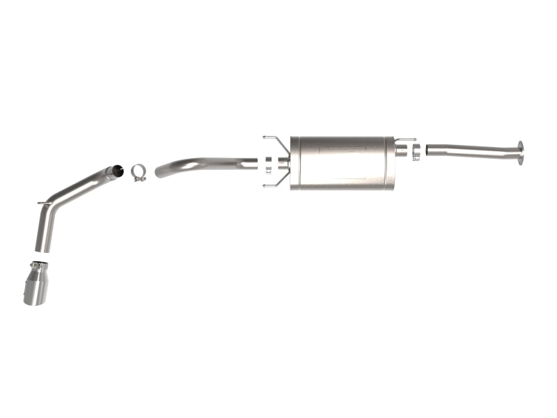 aFe 16-22 Toyota Tacoma Apollo GT Series 2.5in-3in 409 Stainless Steel Cat-Back Exhaust System with Polished Tip - Performance Upgrade for Off-Road & Daily Driving