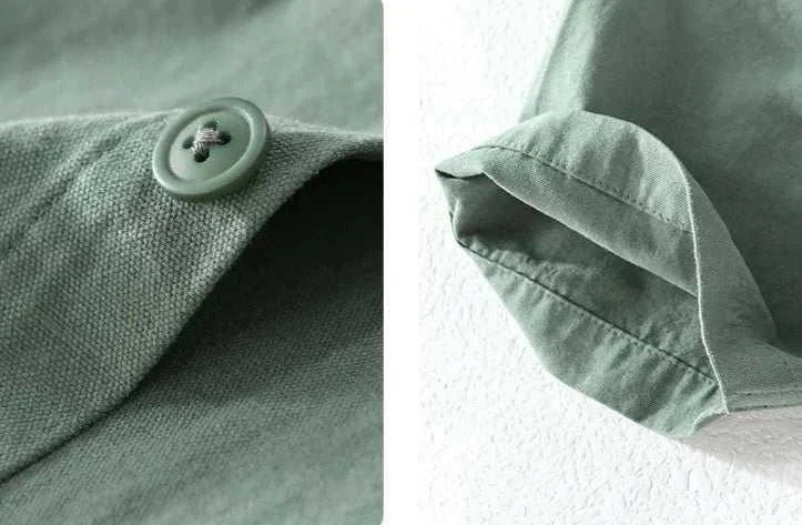 Premium Men's Short Sleeve Summer Shirt - Breathable Cotton Casual T-Shirt for Outdoor Activities, Travel & Daily Wear