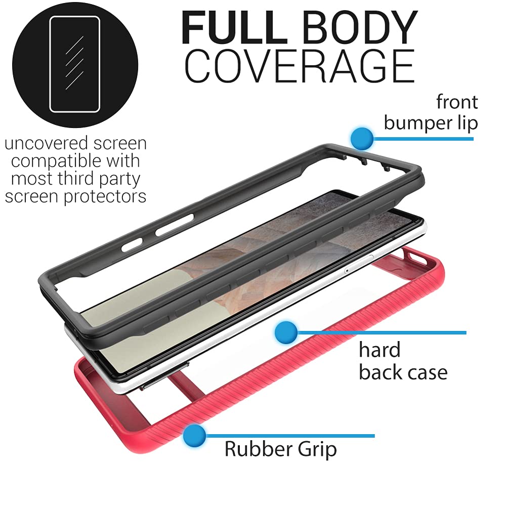 Google Pixel 6 Case - Clear Rugged Anti-Slip Cover | Full Body Protection for Outdoor Use
