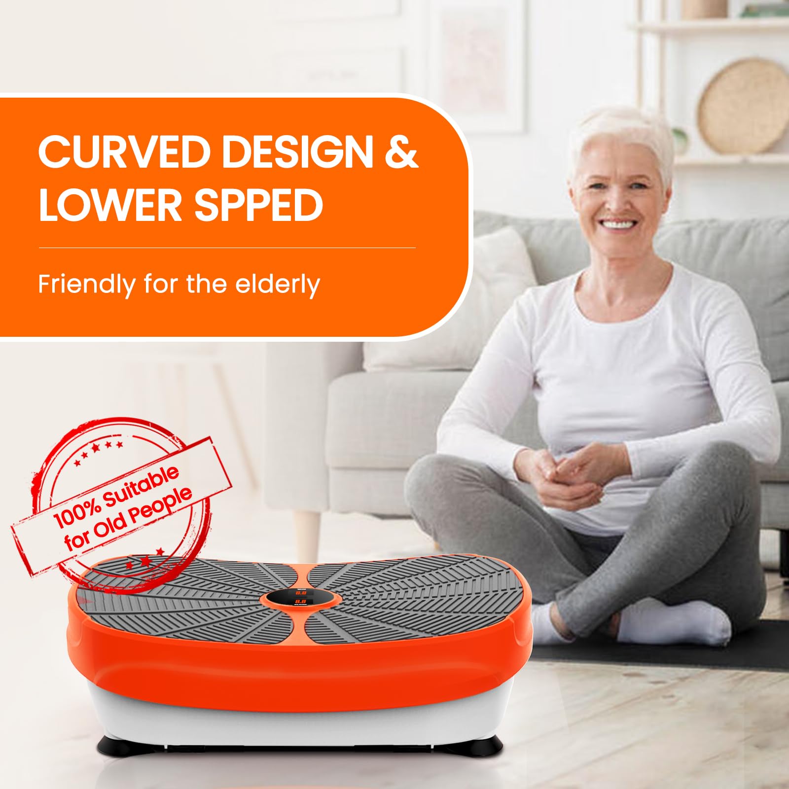 Best Vibration Plate Exercise Machine for Full Body Workout - Max 330lbs Capacity | Home Fitness Equipment for Weight Loss, Toning & Massage | Ideal for Home Gym, Physical Therapy & Recovery