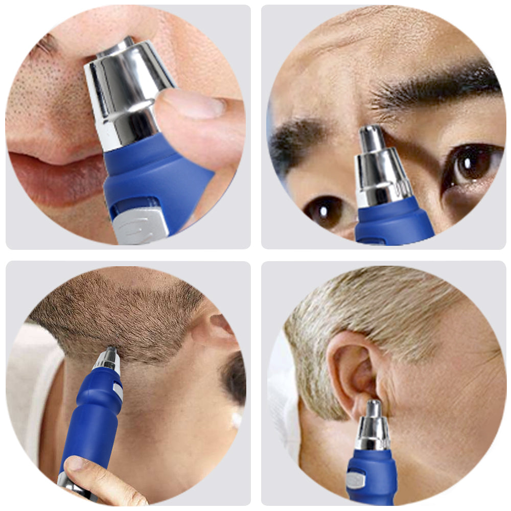 Electric Nose & Ear Hair Trimmer for Men - Safe & Painless Facial Grooming, Beard & Nose Hair Removal Razor - Perfect for Travel, Home & Personal Care Routine