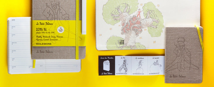 Moleskine Le Petit Prince 18-Month Weekly Planner & Notebook - Premium Hardcover Diary for Work, School & Travel Organization