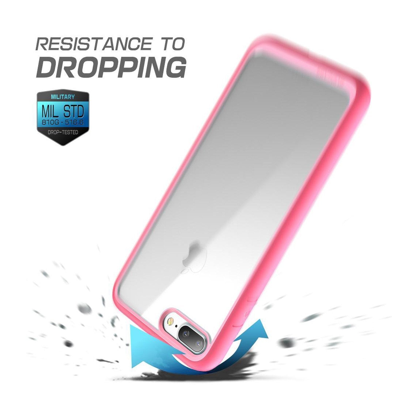 iPhone 7 Plus / 8 Plus Case - Unicorn Beetle Style Pink Protective Cover with Shockproof Design | Perfect for Everyday Use, Travel & Outdoor Activities