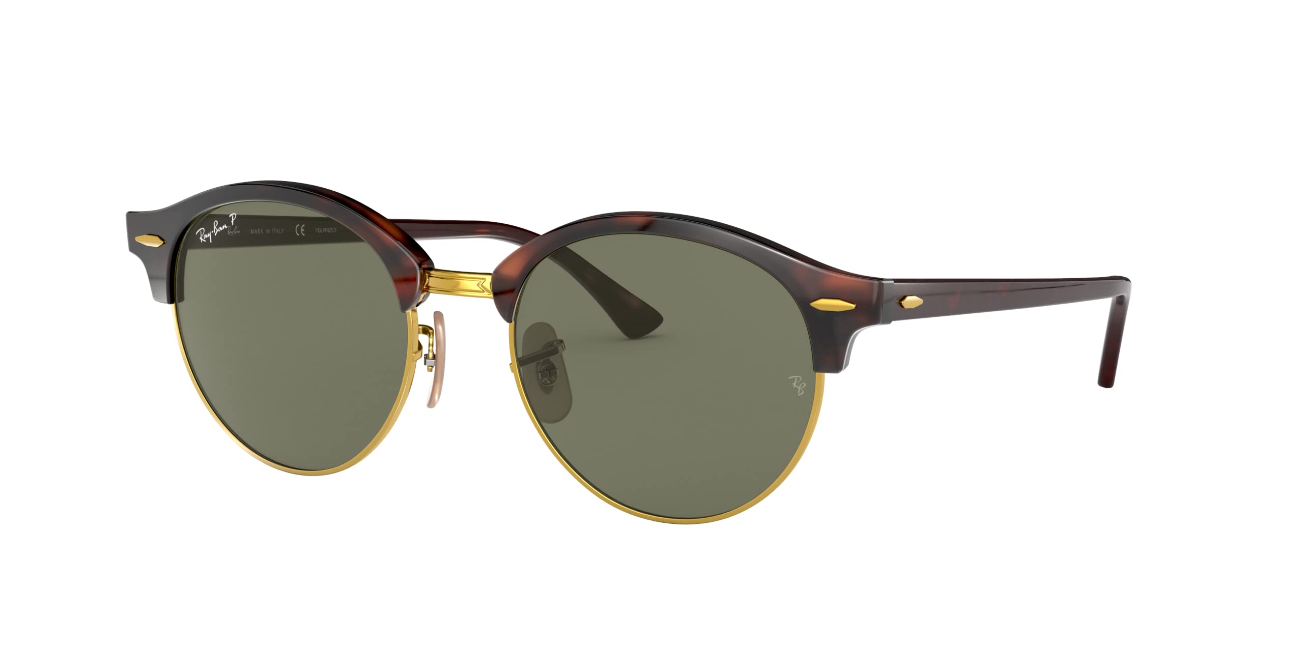 Ray-Ban RB4246 Clubround Round Sunglasses for Men & Women - Classic Polarized Aviator Style for Outdoor, Driving & Fashion