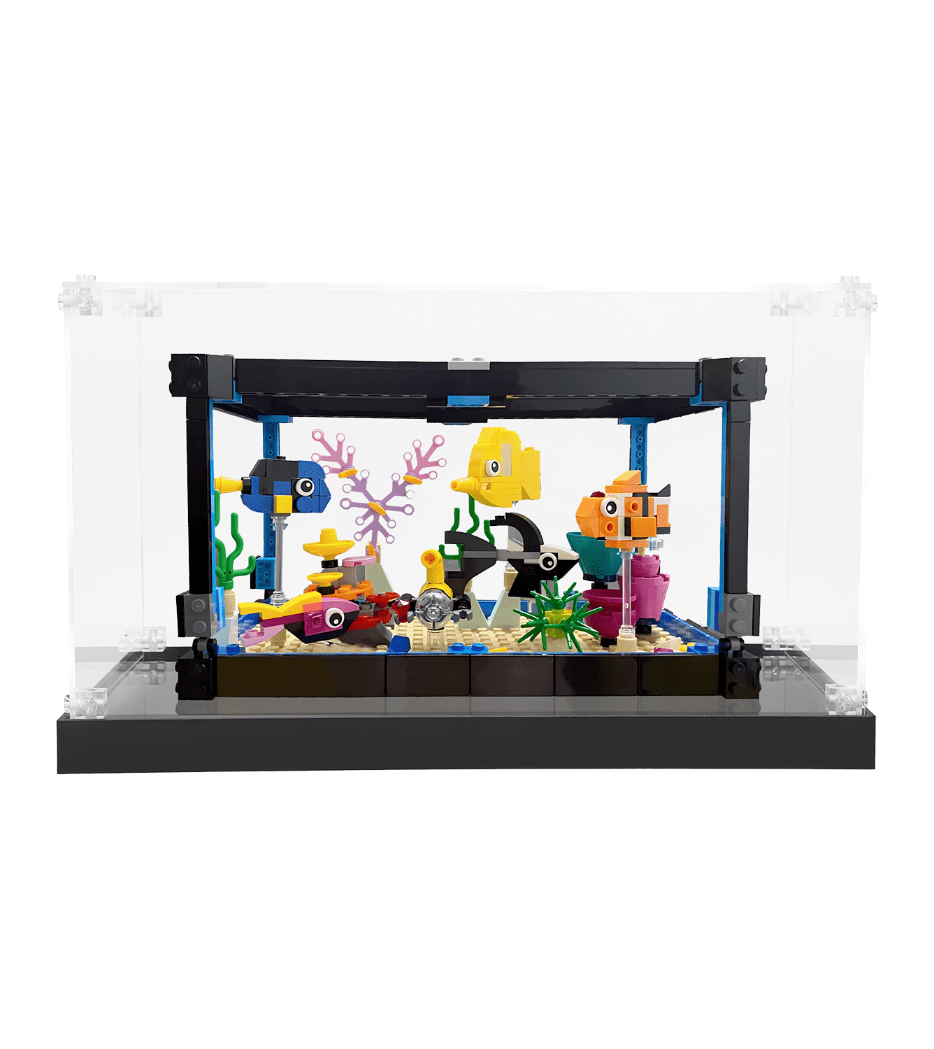 LEGO Creator 3in1 Fish Bowl 31122 Display Case - Clear Acrylic Showcase for Collectible LEGO Sets | Perfect for Home Decoration, Office Display & Gift Presentation