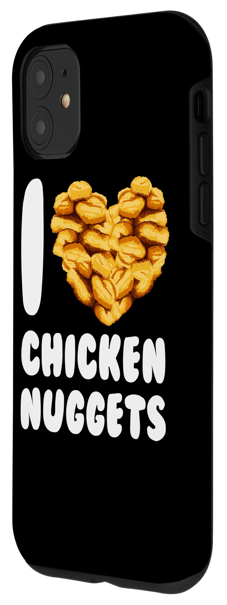 iPhone 11 Case - Funny 'I Love Chicken Nuggets' Fast Food Design | Cute Foodie Gift for iPhone 11 Users | Perfect for Fast Food Lovers & Gift Giving