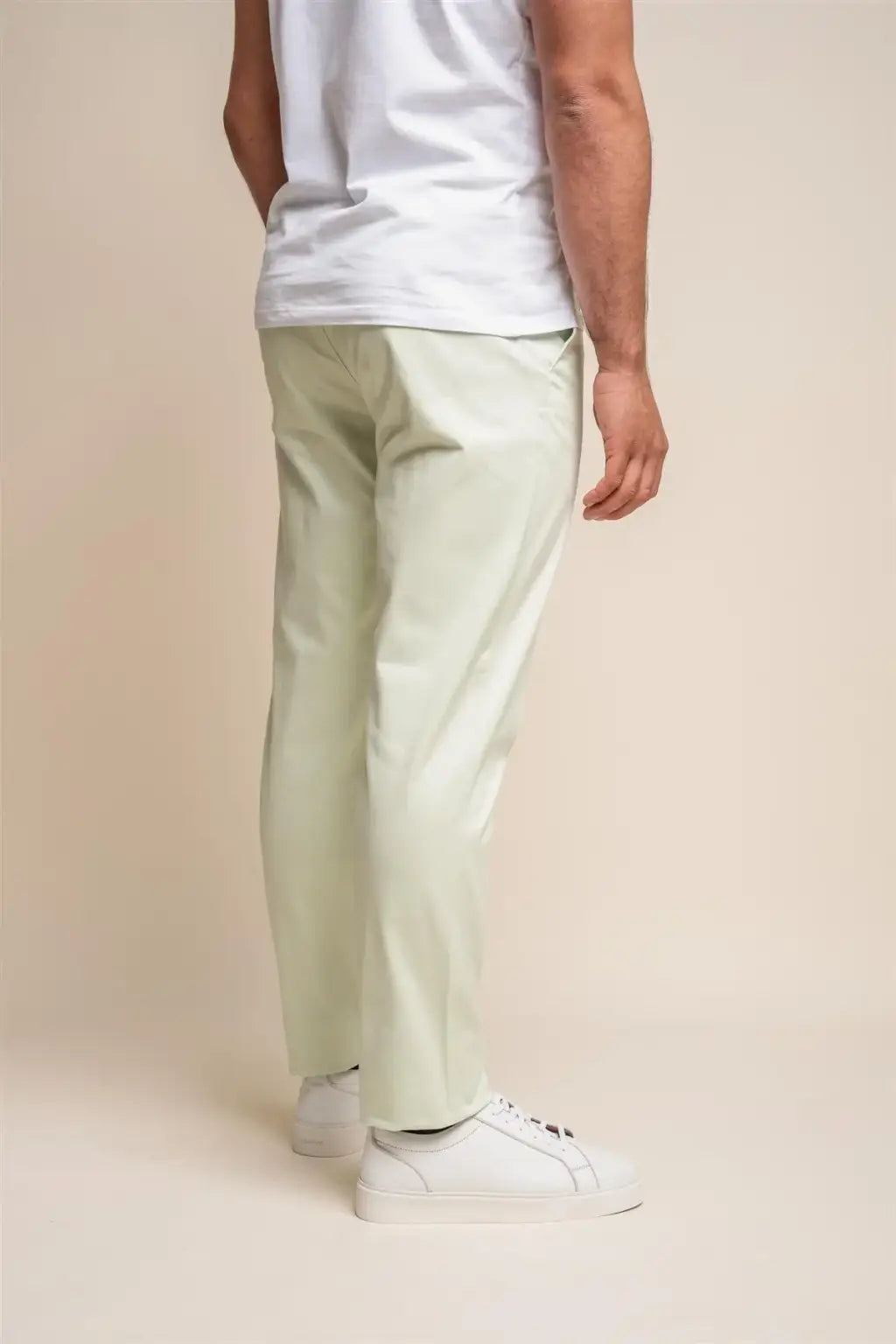 Cavani Men's Dakota Sage Chino Pants - Classic Slim Fit Stretch Comfort Casual Dress Pants for Work, Office & Business Attire | Perfect for Professional & Smart Casual Outfits