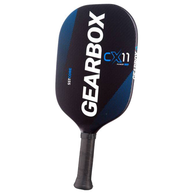 Gearbox CX11Q Quad Power Pickleball Paddle - Lightweight 8.5oz Blue Paddle for Competitive Play & Training - Perfect for Tournament Players & Recreational Pickleball Enthusiasts