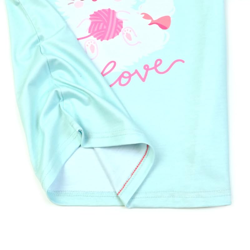 Girls Cotton Pajama Sets - Summer Short Sleeve Sleepwear for Kids & Toddlers - Perfect for Bedtime & Sleepovers