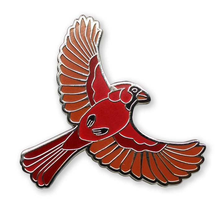 Bird Collective Northern Cardinal & Eastern Bluebird Enamel Pins - Handcrafted Bird Lover Collectibles for Hats, Jackets & Backpacks - Perfect for Nature Enthusiasts & Outdoor Adventures
