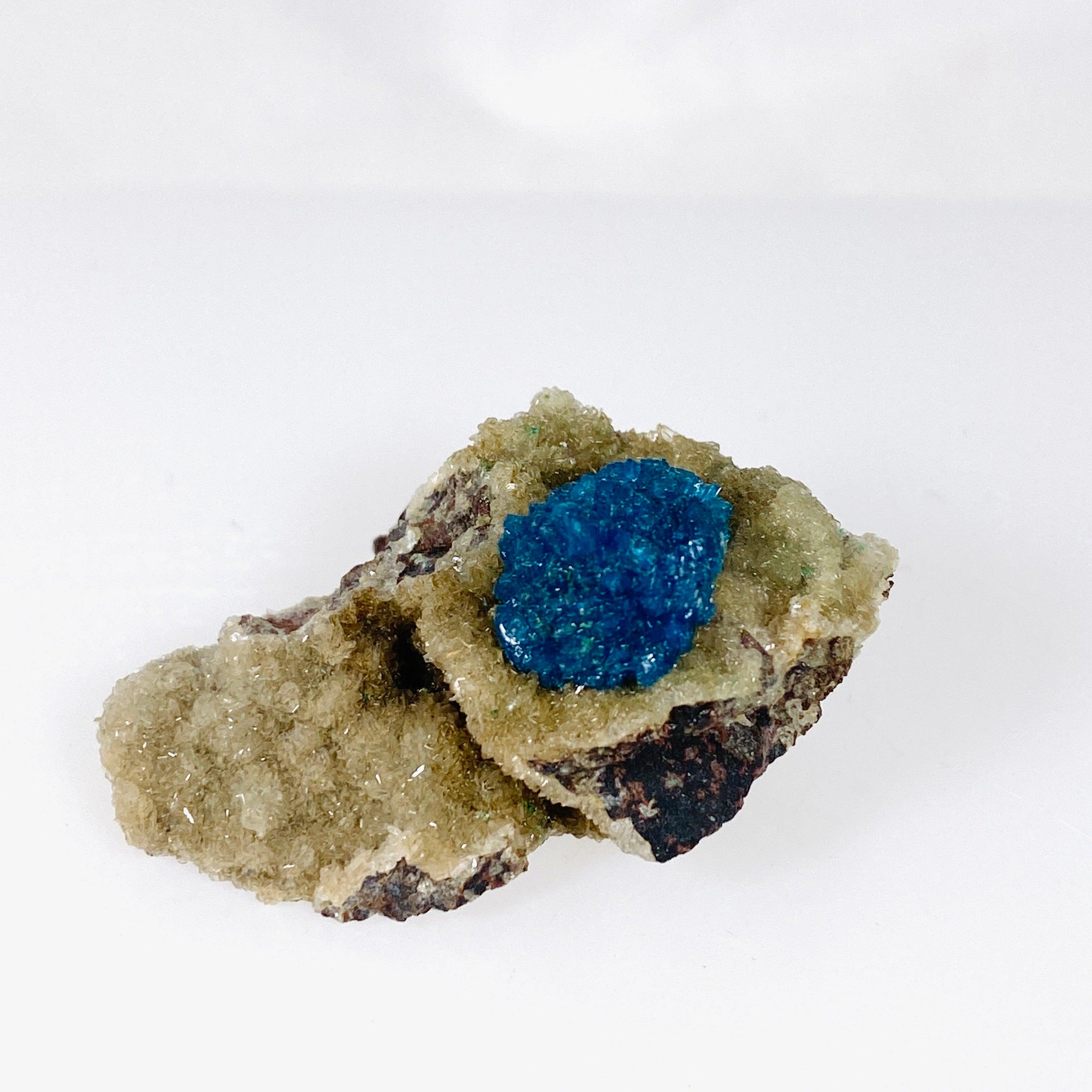 Natural Cavansite Crystal Specimen CAV 23 - Rare Blue Mineral Collection for Home Decor, Meditation & Healing Crystals
