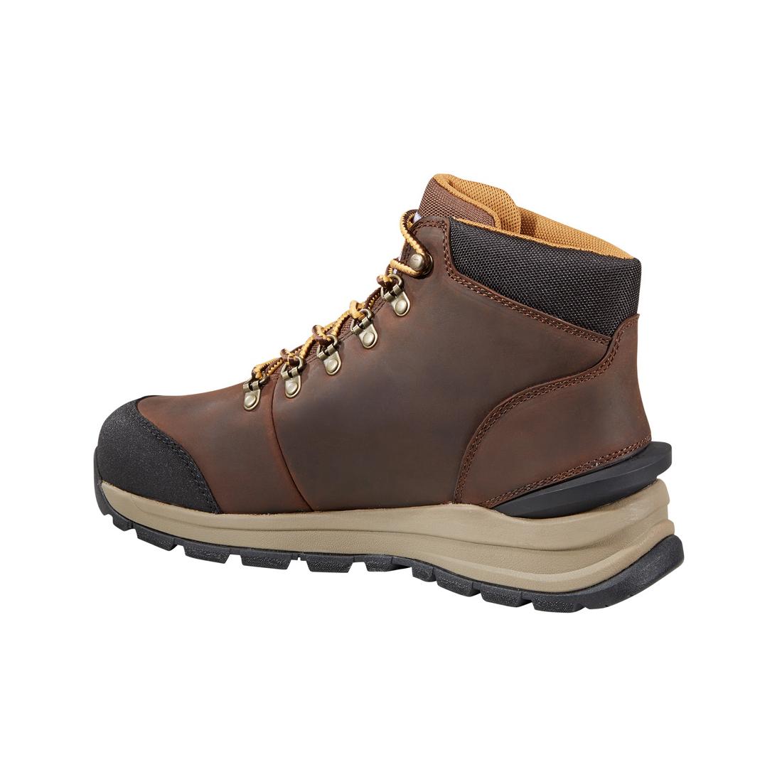 **Gilmore 5 Inch Soft Toe Waterproof Work Boots for Men - Dark Brown - Ideal for Construction, Hiking & Outdoor Activities**