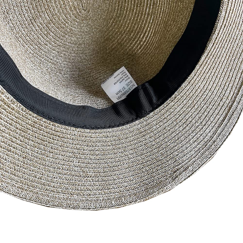 Women's & Men's Straw Beach Sun Hats - Summer UV Protection Fedora & Boater Hats for Outdoor Activities, Vacations, and Sun Protection