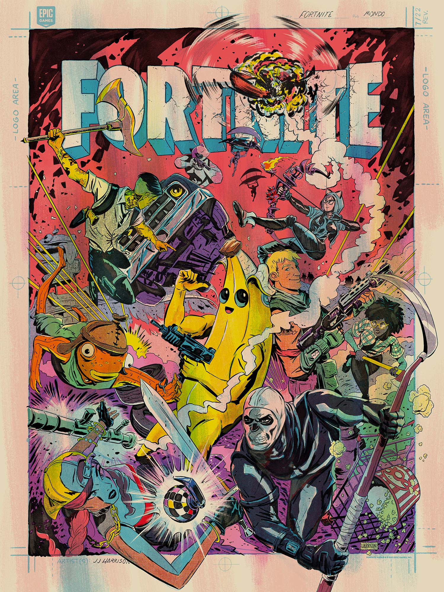 Fortnite Poster - High Quality Gaming Wall Art for Bedroom & Game Room Decor - Perfect for Fans & Collectors