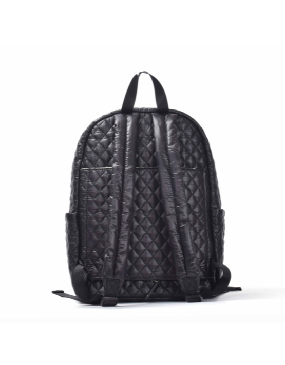 Tosca MET981 Metro Fashion Quilted 15 Inch Laptop Backpack for Women & Men - Lightweight Water-Resistant College School Travel Business Backpack - Black (Perfect for Work, Commuting & Daily Use)