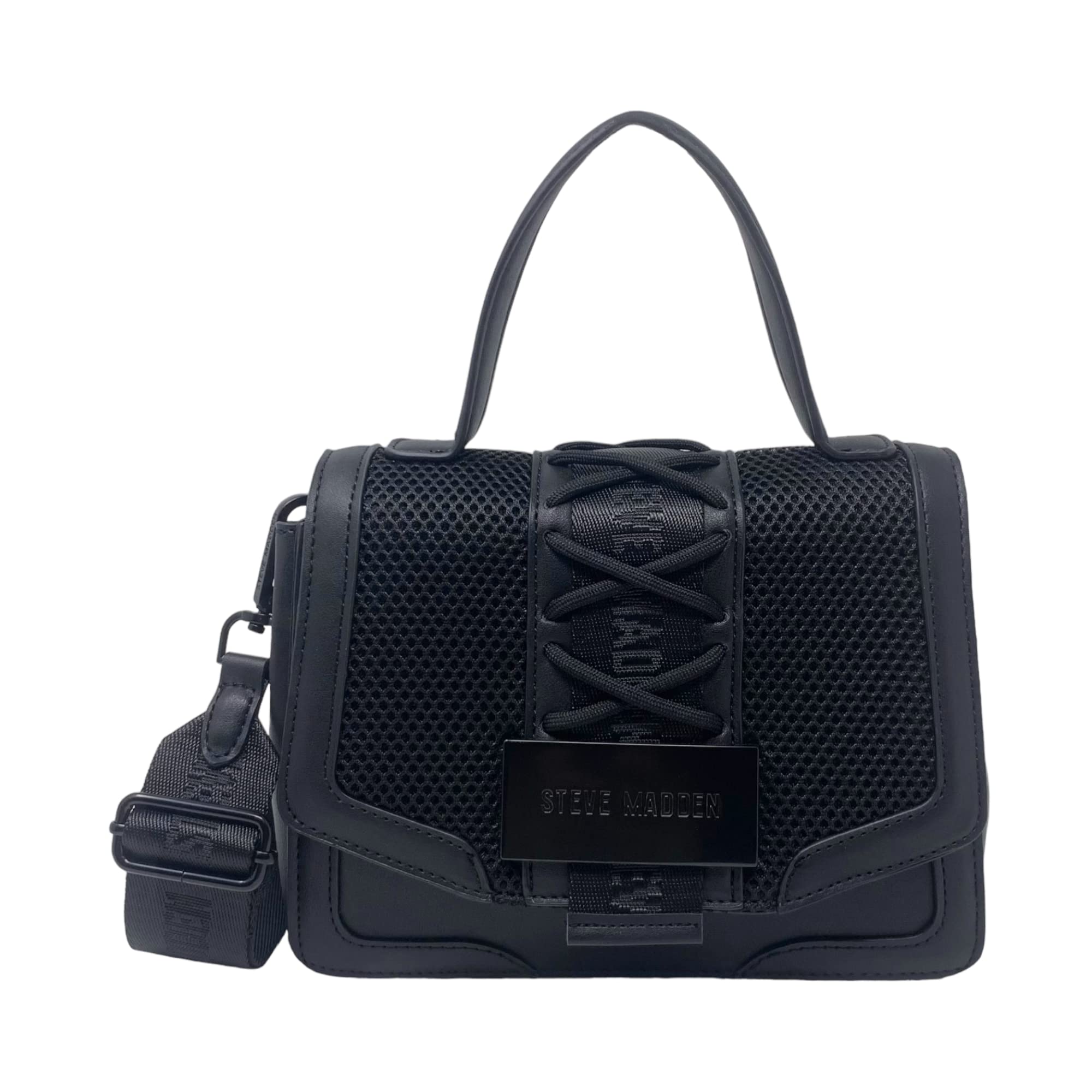 Steve Madden Bdali Crossbody Bag for Women - Stylish Black Leather Shoulder Purse | Perfect for Work, Travel & Everyday Use