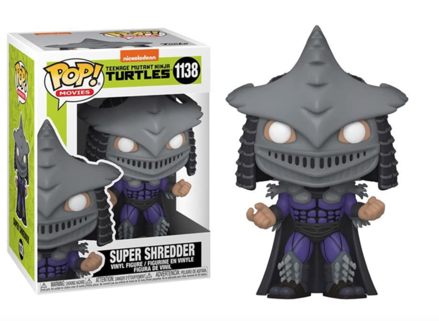 POP! Vinyl Figure - Teenage Mutant Ninja Turtles II: The Secret of The Ooze Super Shredder | Collectible Action Figure with EcoTek Pop Box Protector Case | Perfect for TMNT Fans & Collectors Display