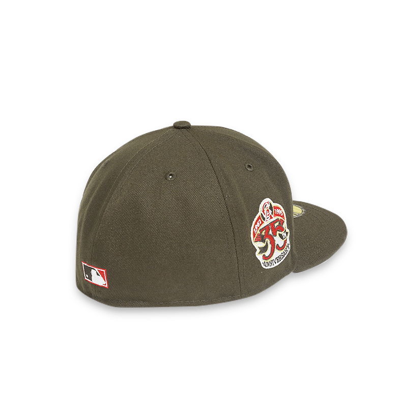 Los Angeles Angels 35th Anniversary Brown 59FIFTY Fitted Hat for Men - Official MLB Baseball Cap for Sports Fans & Collectors - Perfect for Games, Gifts, and Everyday Wear