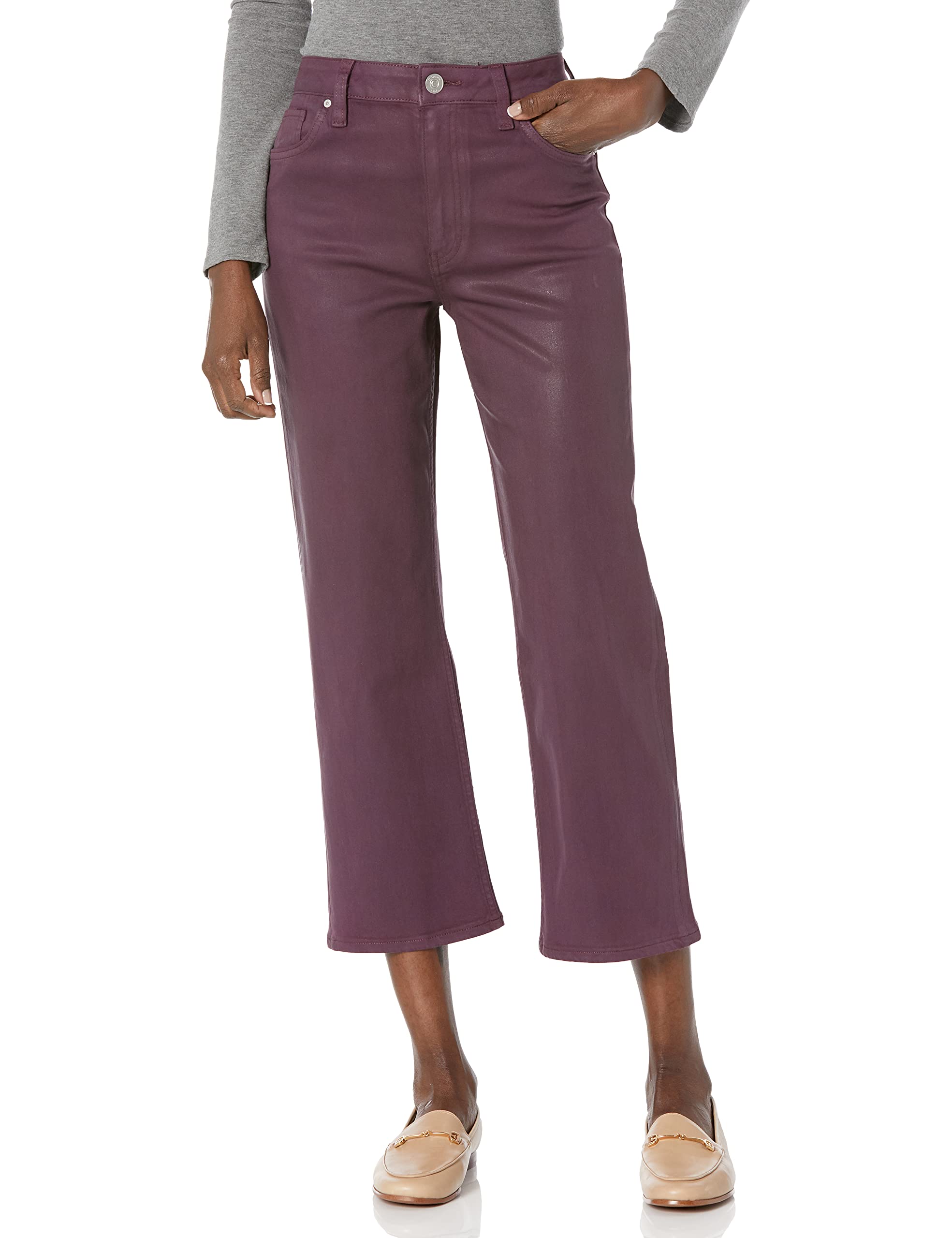 HUDSON Women's Remi High Rise Cropped Straight Leg Jeans - Stylish Comfort for Casual Outings, Work & Everyday Wear