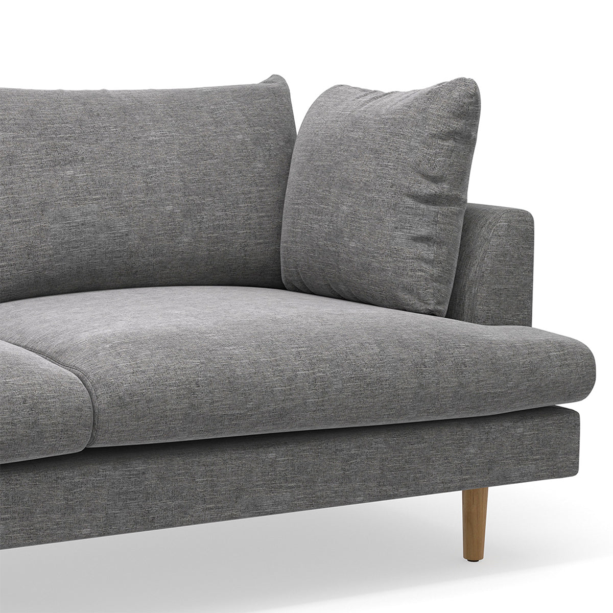 Byron Fabric Modular Sofa with Right Hand Chaise - Modern Sectional Couch for Living Room, Lounge & Family Room - Comfortable & Stylish Home Furniture