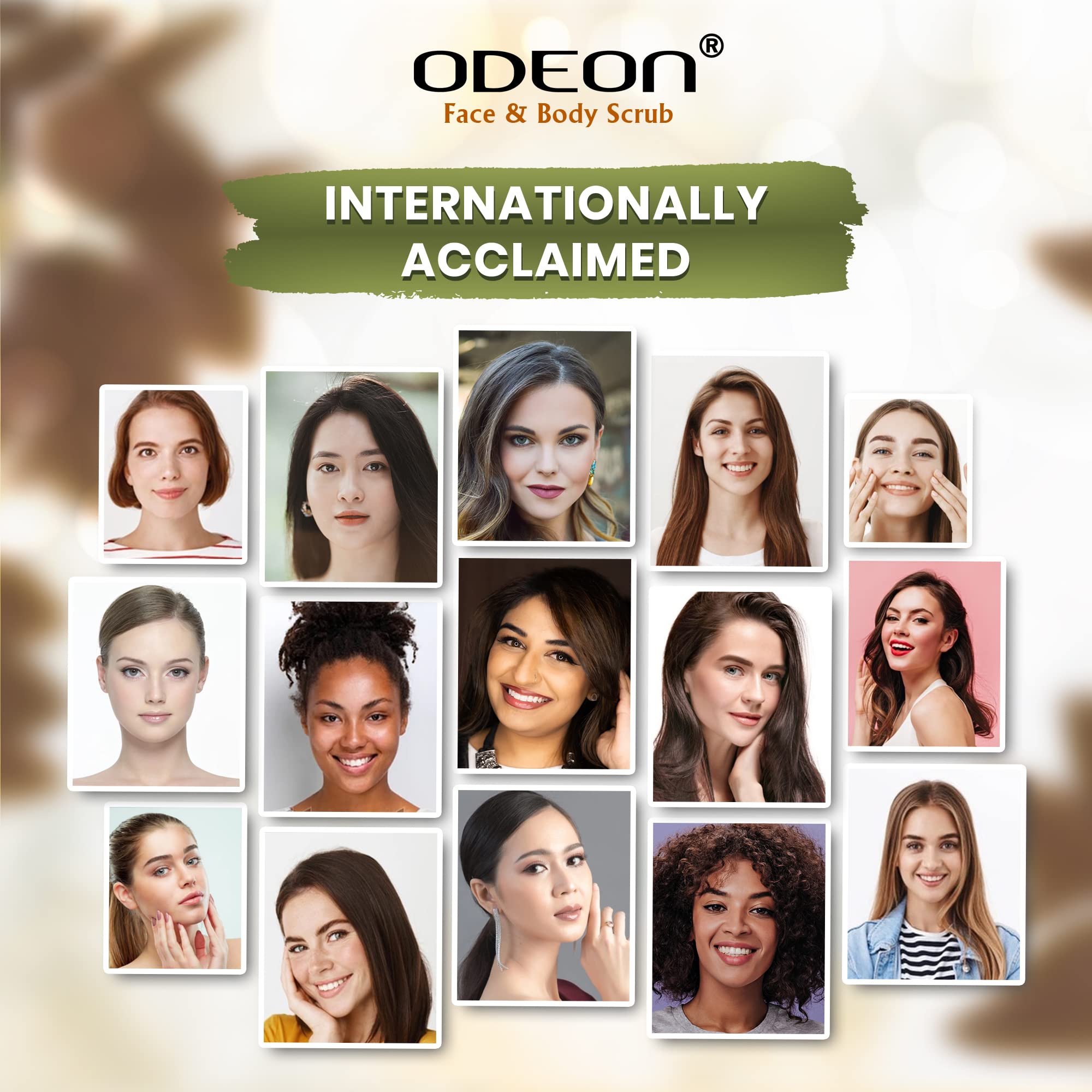 FREE Odeon Olive Body Lotion 100ml + Odeon Coffee Coconut Face & Body Scrub 300ml - Hydrating Skincare Duo for Dry Skin & Exfoliating Body Care