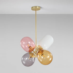 Elegant Balloon Glass Pendant Light - Modern Hanging Chandelier for Dining Room, Kitchen Island & Bedroom Decor
