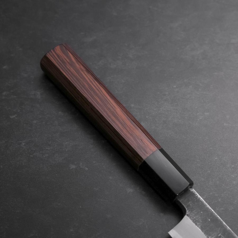 Premium Yanagiba Sushi Knife - Blue Steel #2 Kurouchi Finish with Buffalo Wenge Handle (270mm) - Perfect for Sushi Chefs & Japanese Cuisine Enthusiasts
