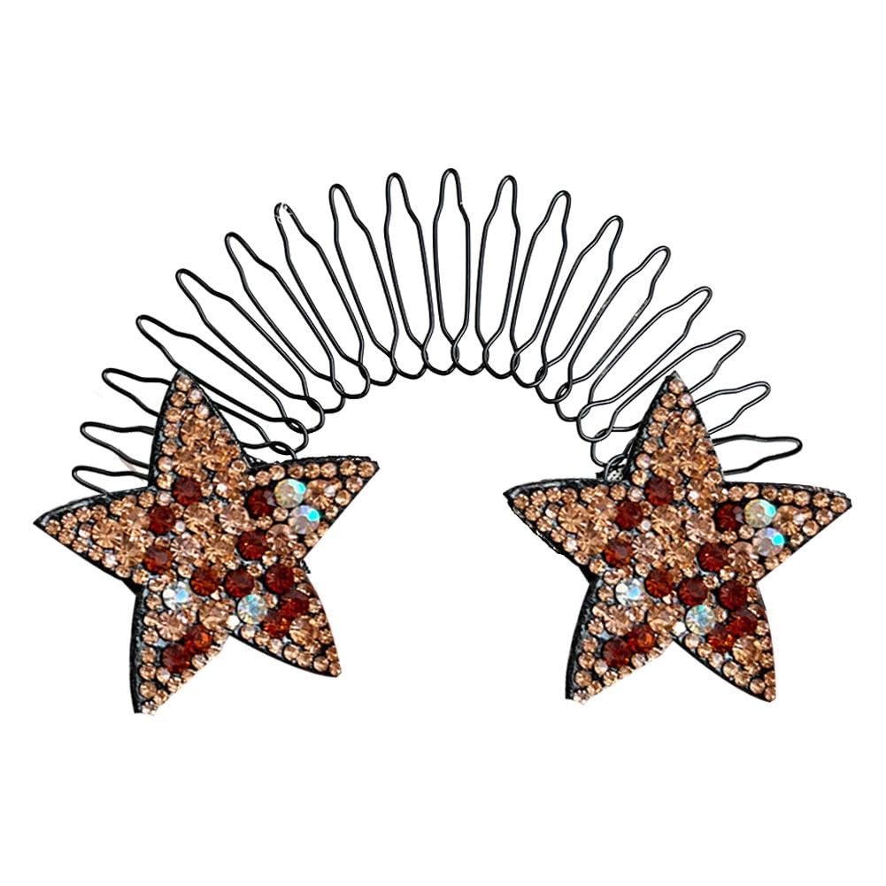 Dopamine Colorful Star Hair Clip - Shatterproof & Easy to Sort Hair Accessory for Women | Invisible Hair Grip for Ponytails, Buns & Updos | Trendy Headwear for Everyday Wear & Special Occasions