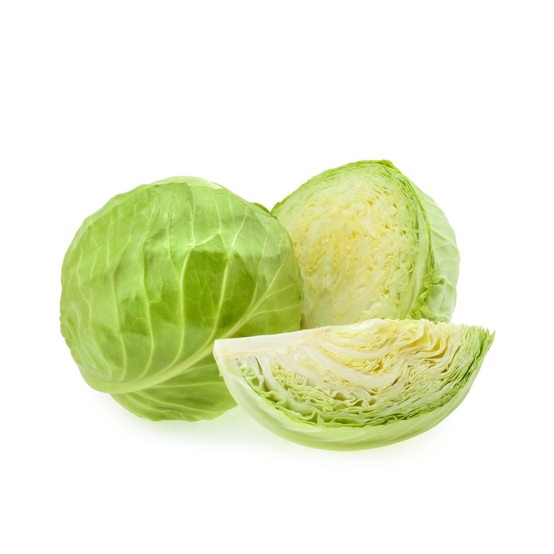 Fresh Organic Green Cabbage - Non-GMO, Nutrient-Rich, Perfect for Salads, Stir-Fries & Healthy Meal Prep - Farm to Table Quality