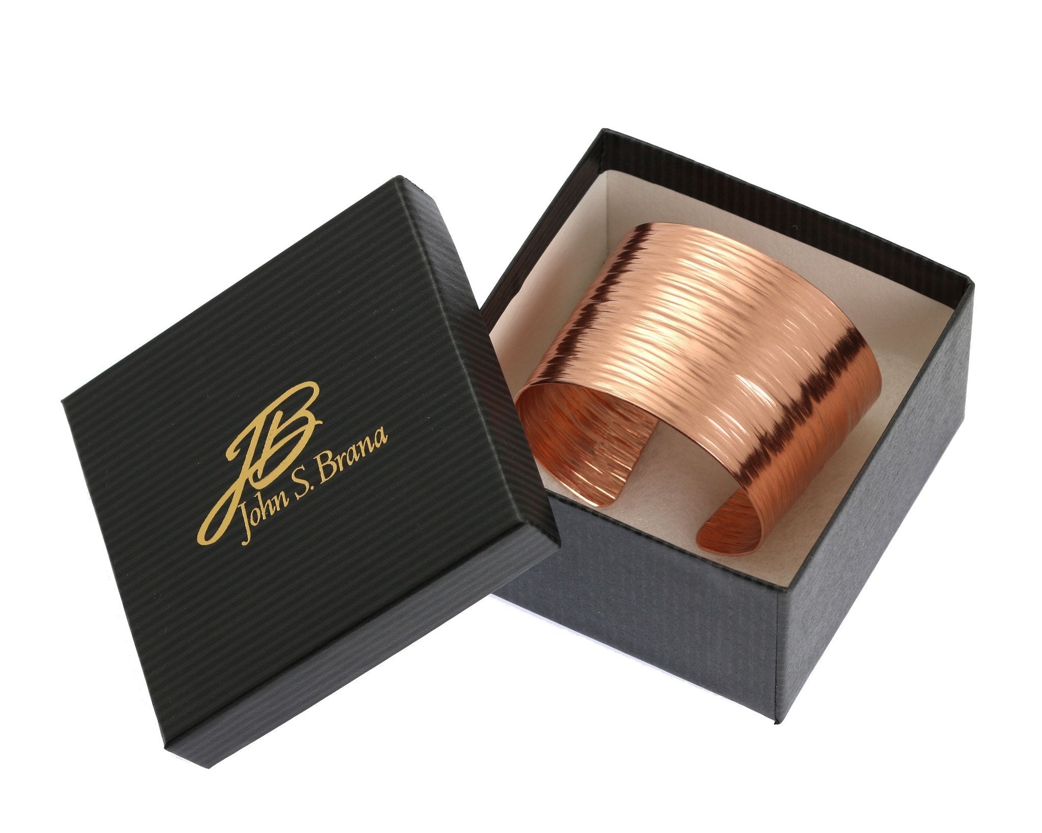 Vintage Chased Copper Bark Cuff Bracelet for Women - Handcrafted Boho Jewelry - Perfect for Festivals, Weddings & Everyday Wear