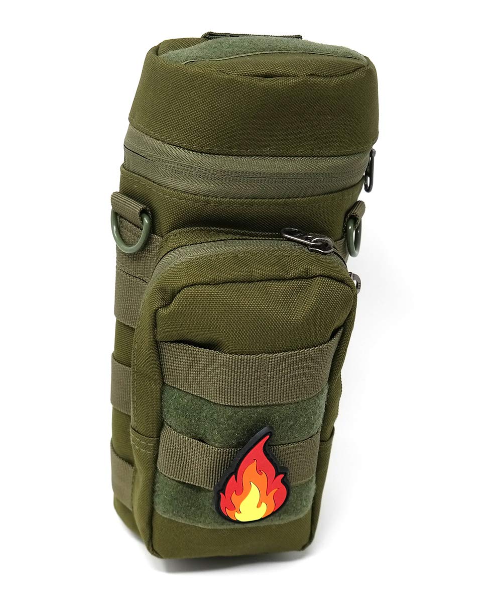 Flame Lick Fire PVC Rubber Tactical Hook and Loop Patch - Military Style Morale Patch for Tactical Gear, Backpacks & Uniforms | Durable Embroidered Badge for Outdoor Enthusiasts & Collectors