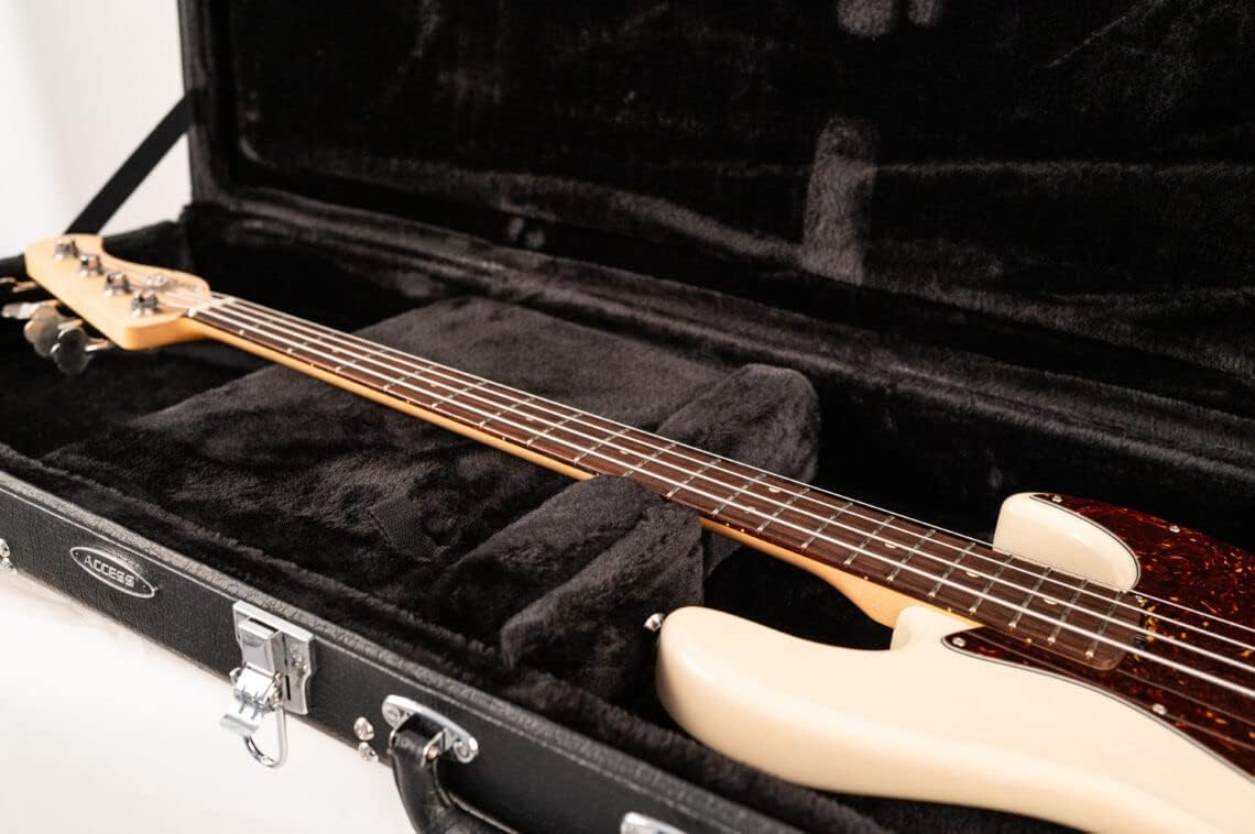 Upstart Electric Bass Guitar Case - Durable Black Gig Bag for Travel & Storage | Perfect for Musicians, Performances & Band Practice