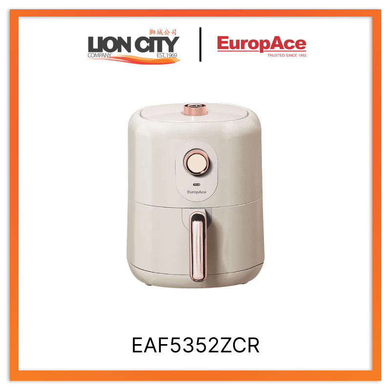 Europace EAF5352ZCR 3.5L Air Fryer - Healthy Oil-Free Cooking, Digital Touch Control, 1500W for Fast & Even Heating - Perfect for Family Meals, Snacks & Quick Dinners