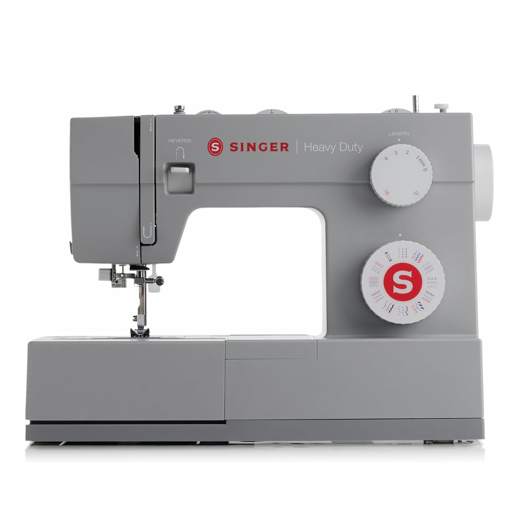 SINGER 4432 Heavy Duty High Speed Sewing Machine with 32 Built-in Stitches & Accessory Kit - Powerful Motor, Metal Frame, 1-Step Buttonhole, LED Light - Perfect for Quilting, Home Decor, Upholstery and Garment Sewing