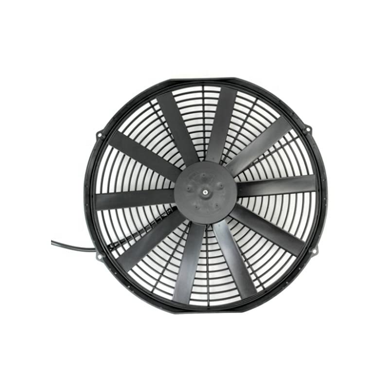 12V 16-Inch High Performance Cooling Fan - Spal VA18-AP70/LL-86S Straight Blade Pusher Fan 30102047 - Perfect for Automotive Radiator Cooling & HVAC Systems