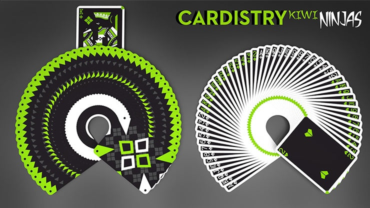 Cardistry Kiwi Ninjas - Professional Playing Cards for Magic Tricks & Card Flourishing | Perfect for Magicians, Cardists & Beginners | Ideal for Performances, Practice & Gifts