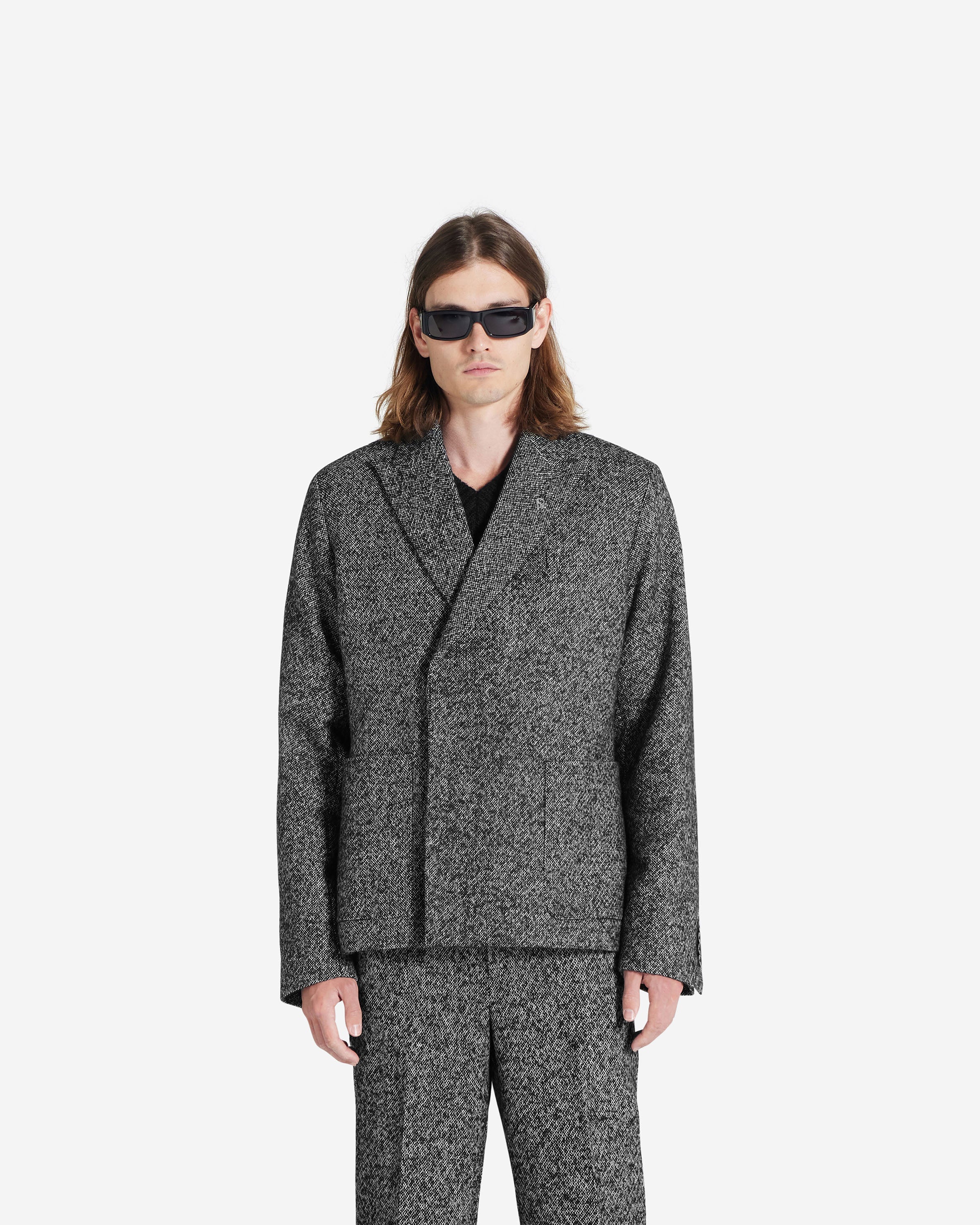 Elegant Double Breasted Blazer for Women - Trendy Marble Pattern Formal Jacket | Perfect for Office Wear, Business Meetings & Special Occasions