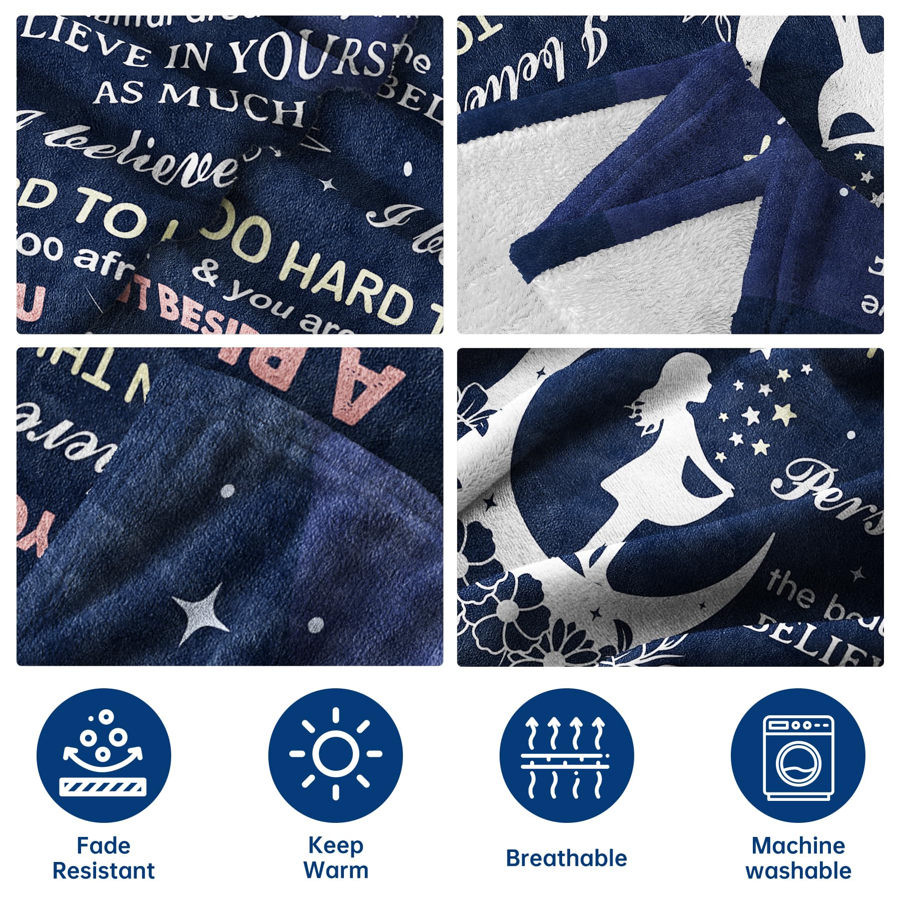 SteadStyle Cozy Fleece Blanket - Heartwarming Gift for Daughter from Mom | Birthday, Mother's Day, Graduation, Wedding & Christmas Present | Perfect for Snuggling, Relaxing & Home Decor