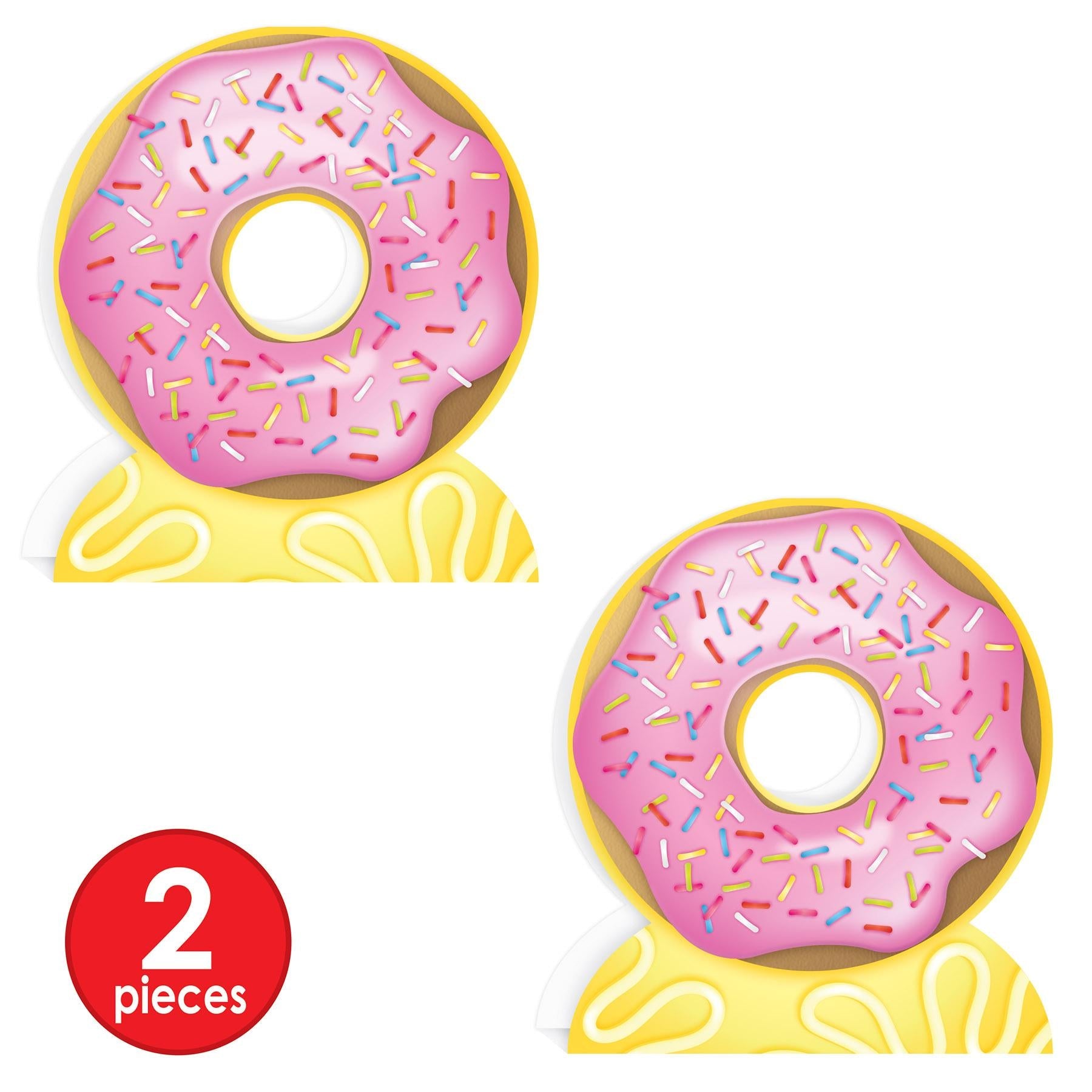12 Pack Beistle 3D Donut Party Centerpieces - Fun Birthday Party Decorations for Kids, Baby Showers & Dessert Themed Events