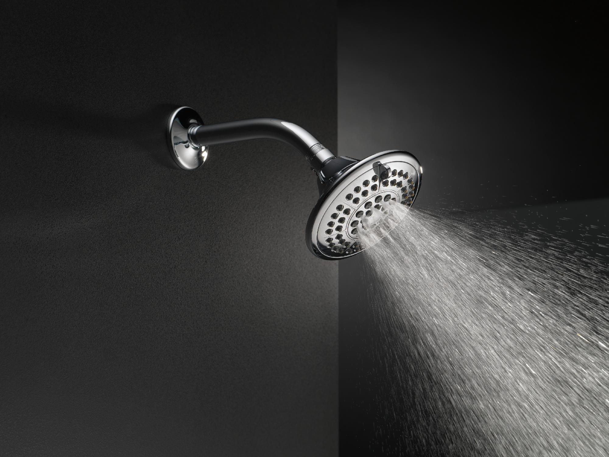 Delta RP78575RB 5-Setting Touch Clean Shower Head in Venetian Bronze - High Pressure Rain Shower for Spa-Like Bathroom Experience