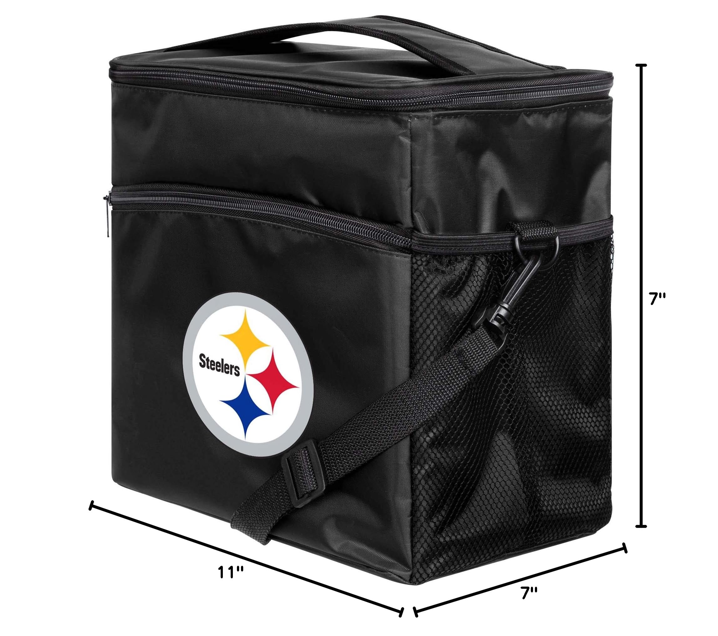 FOCO NFL Team Logo Soft-Sided Insulated 24-Pack Cooler Bag for Tailgating, Picnics, Beach & Outdoor Parties - Officially Licensed Team Merchandise