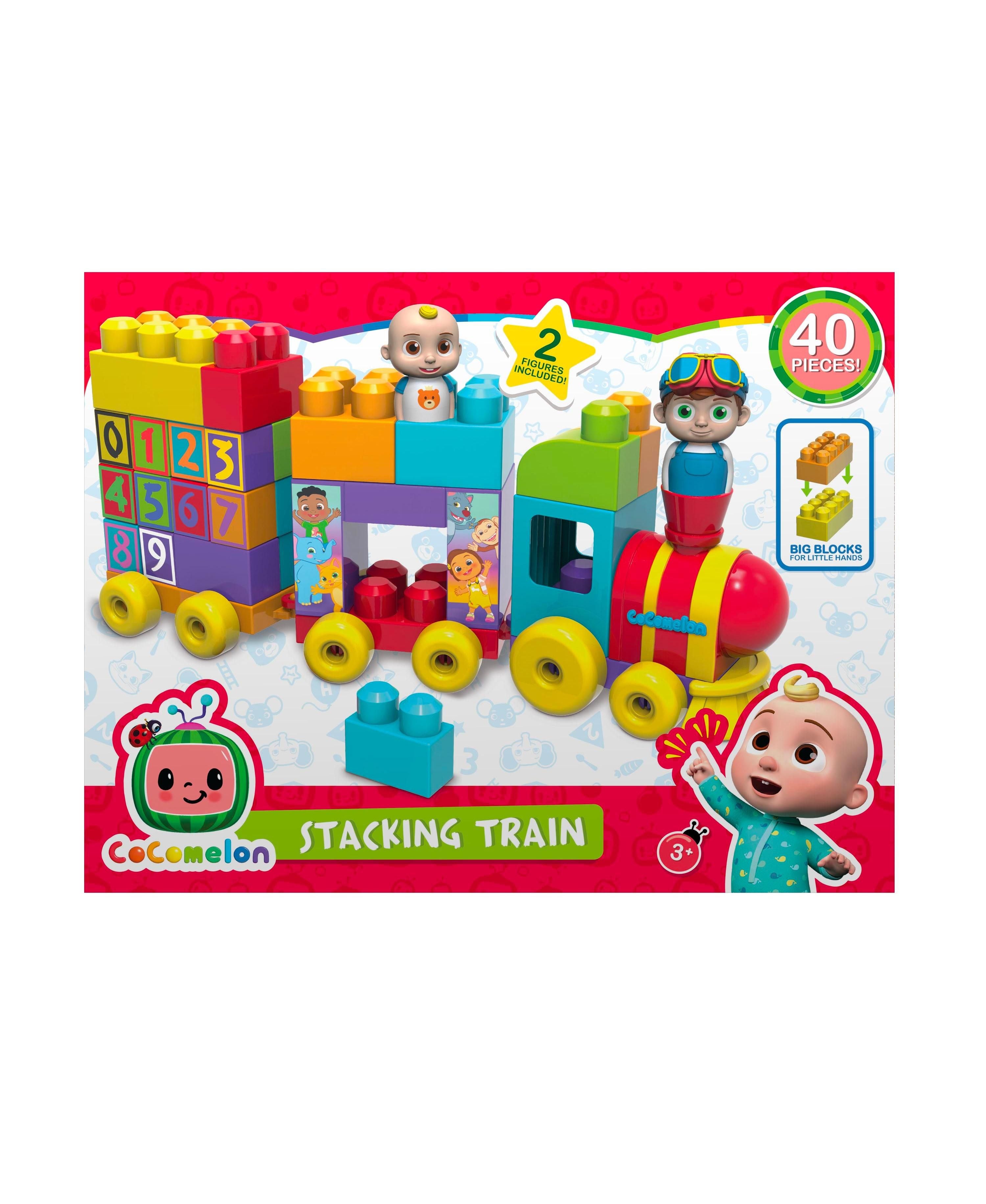 CoComelon JJ and TomTom Stacking Train Toy Set - Educational Learning Playset for Toddlers & Kids - Perfect for Preschool Playtime and Birthday Gifts