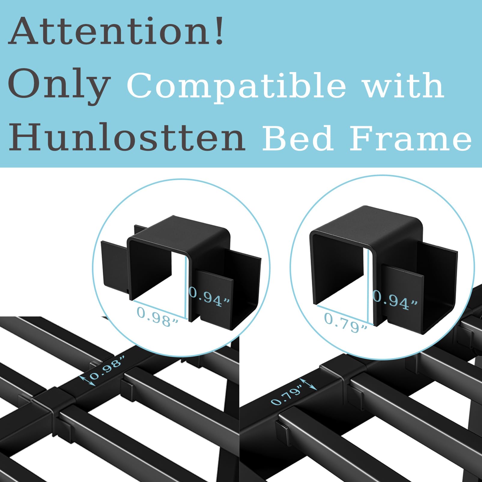 Heavy Duty Metal Slats for Full Size Bed - Full Bed Slats Replacement Kit with Enhanced Support & Easy Assembly - Perfect for Platform Beds, Adjustable Bases & Mattress Support