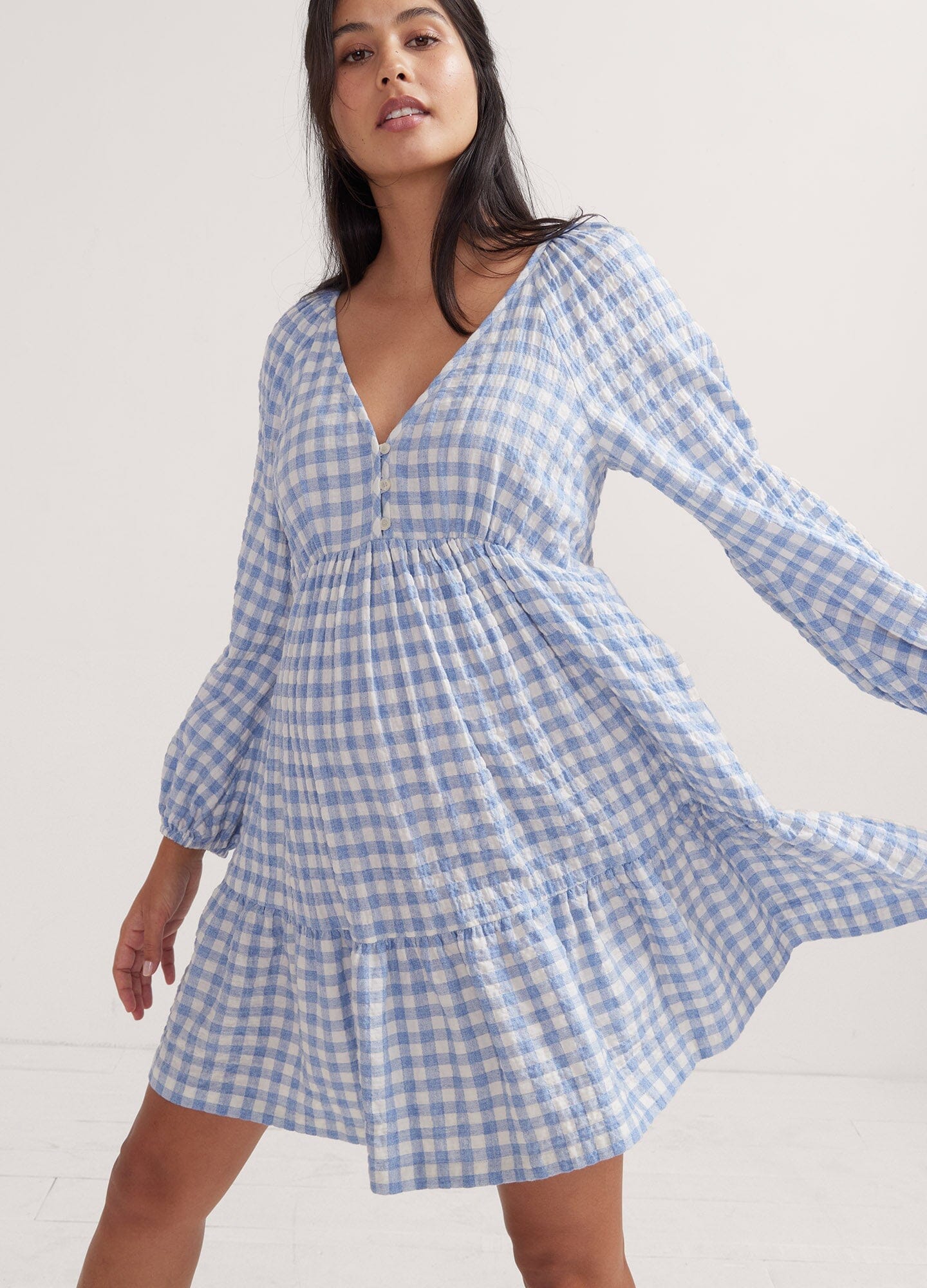 The Kelsey Dress - Women's Floral Summer Midi Dress with Short Sleeves | Perfect for Beach Vacations, Date Nights & Casual Outings