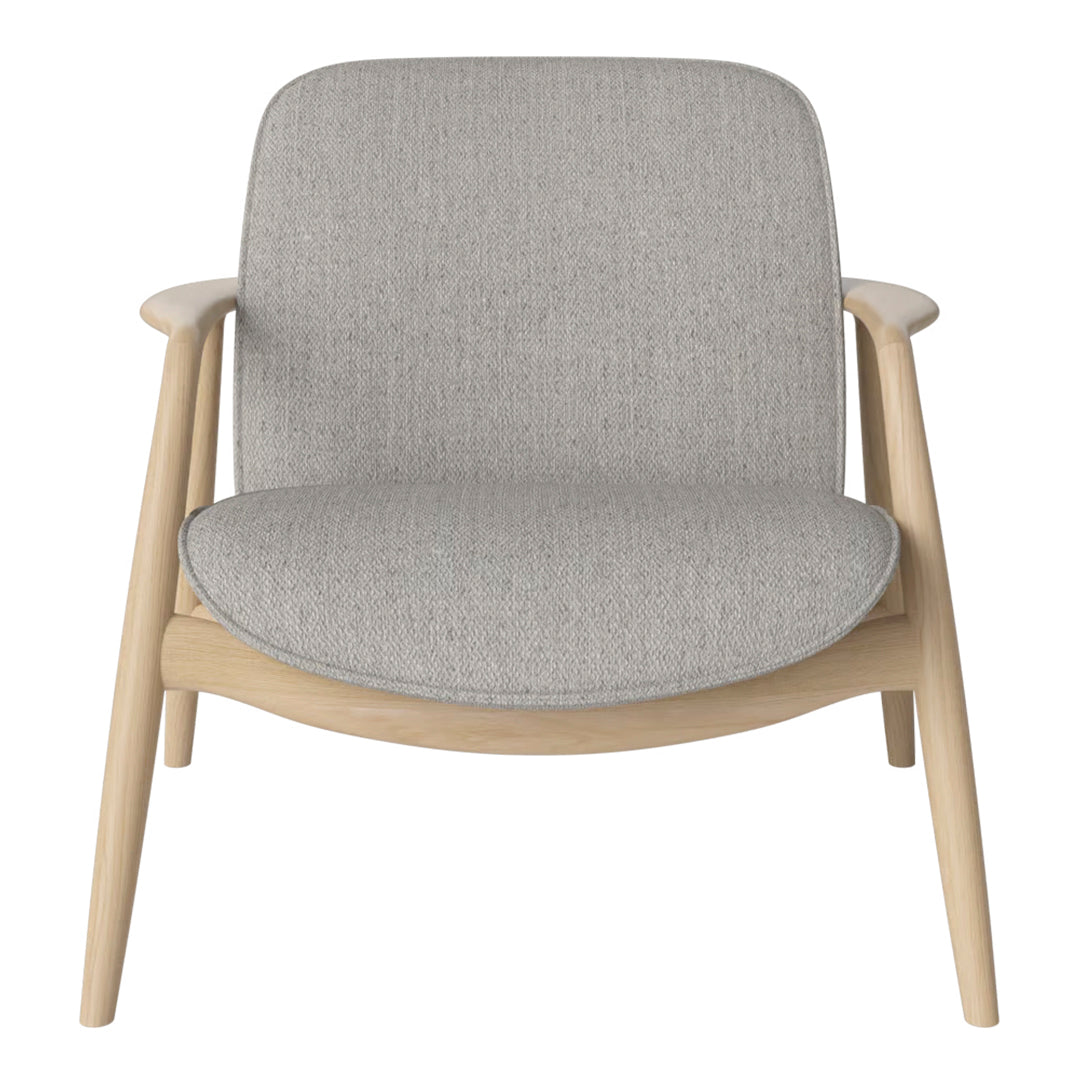 Bowie Lounge Chair - Modern Accent Chair for Living Room, Bedroom & Office - Comfortable Upholstered Armchair with Wooden Legs - Perfect for Relaxing, Reading & Lounging